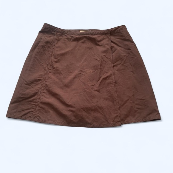 Royal Robbins brown skirt with elastic waistband and side zipper size 6 - Picture 7 of 7